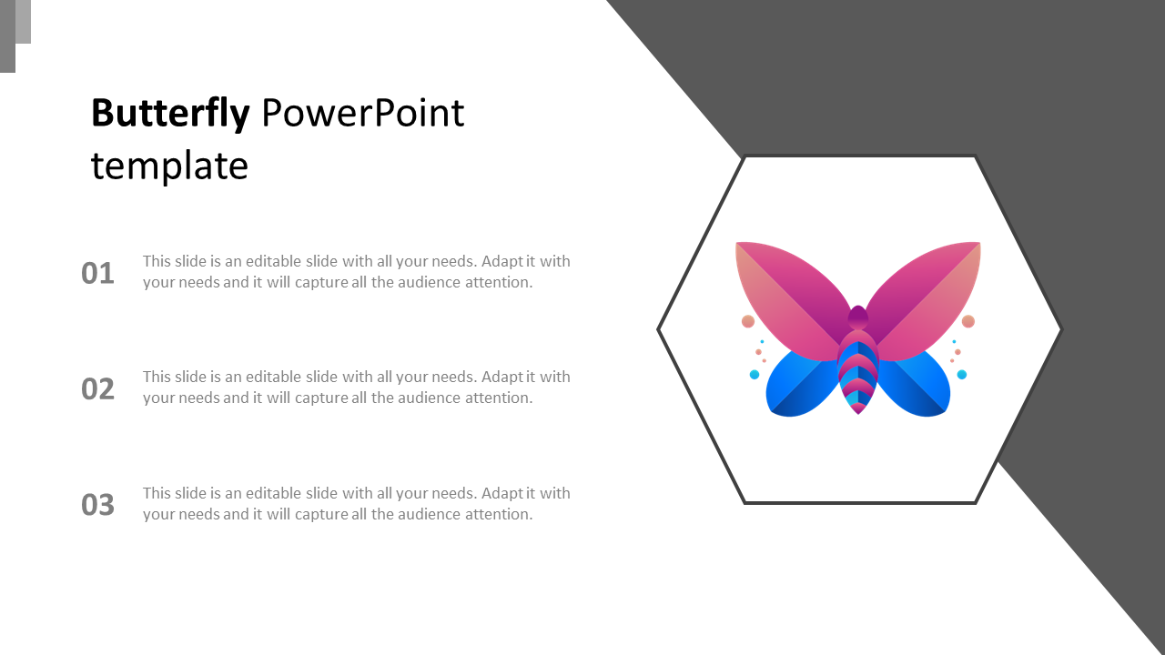 Butterfly PowerPoint template
